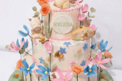 Bolo aniversário infantil Tema Jardim/Flores