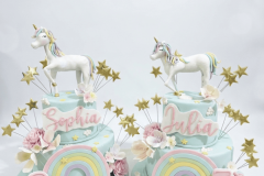 Bolo aniversário infantil tema Unicórnio
