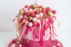 Bolo aniversário adulto rosa Raquel 40 anos