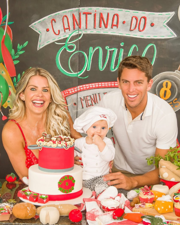Mêsversário do Enrico, filho de Karinha Bacchi