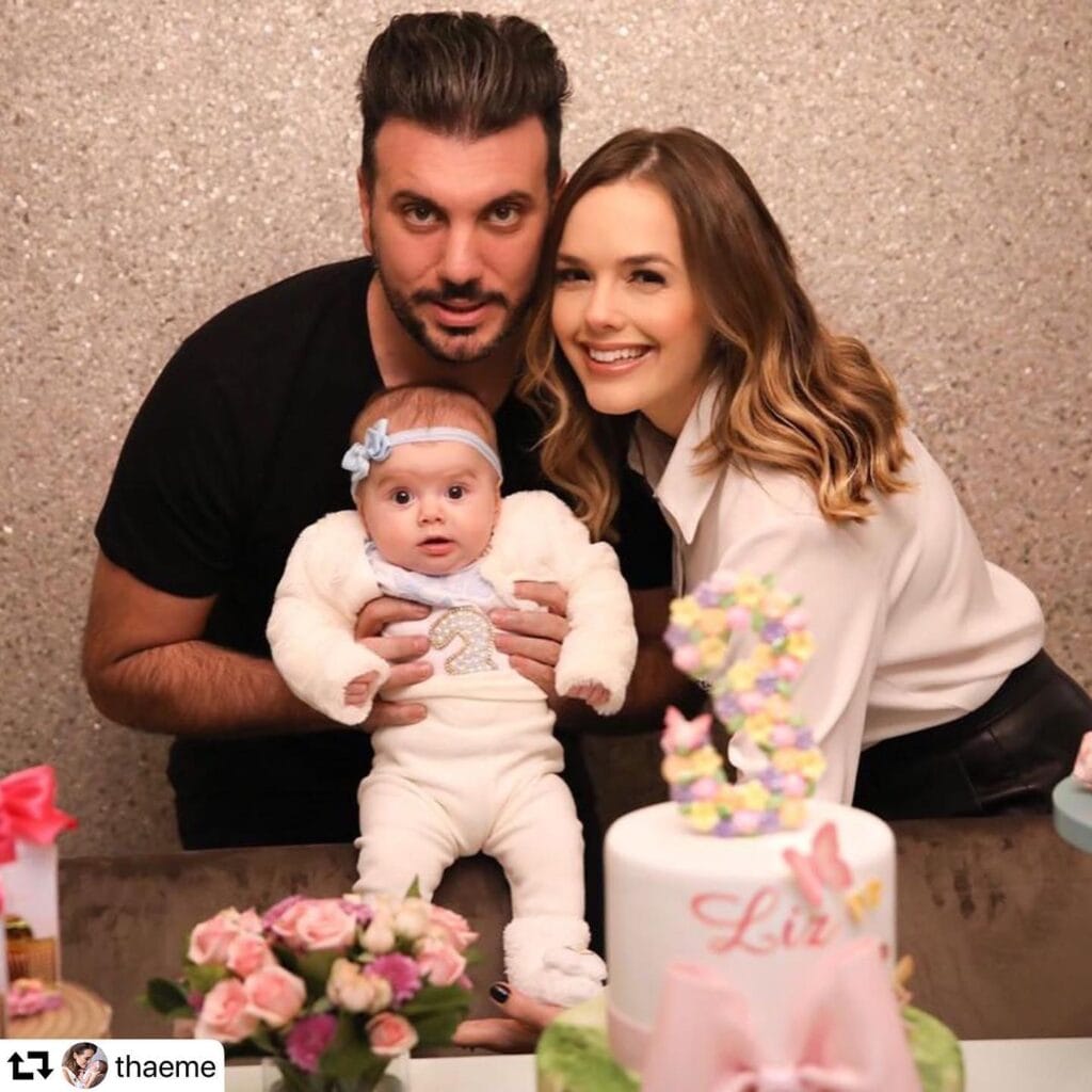 Mesversário da Liz filha da Thaeme 3 meses