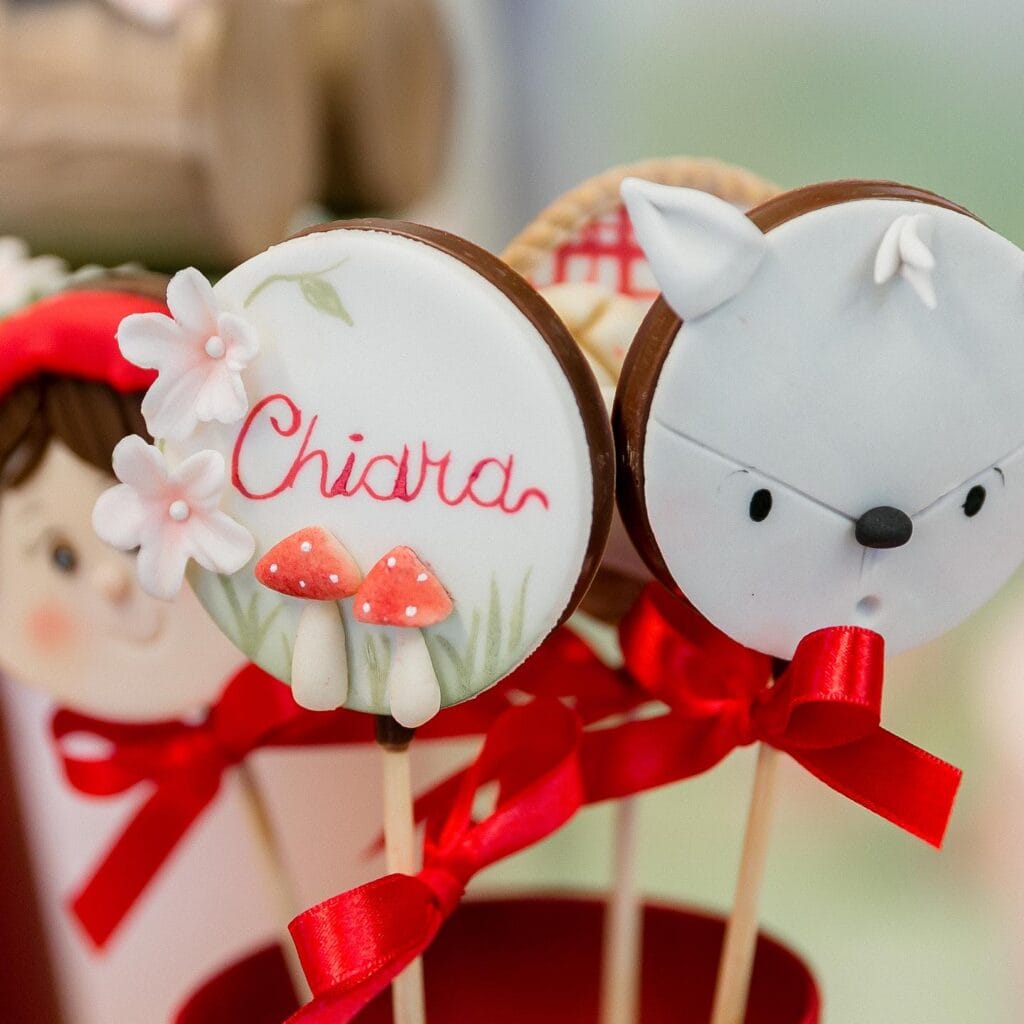 Pirulitos Personalizados Tema Chapeuzinho Vermelho