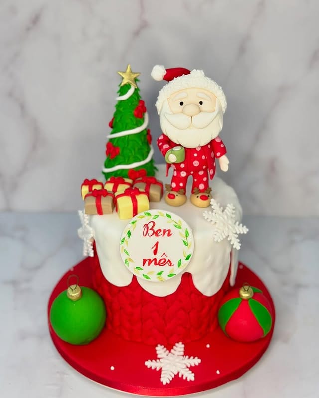 bolo personalizado natal